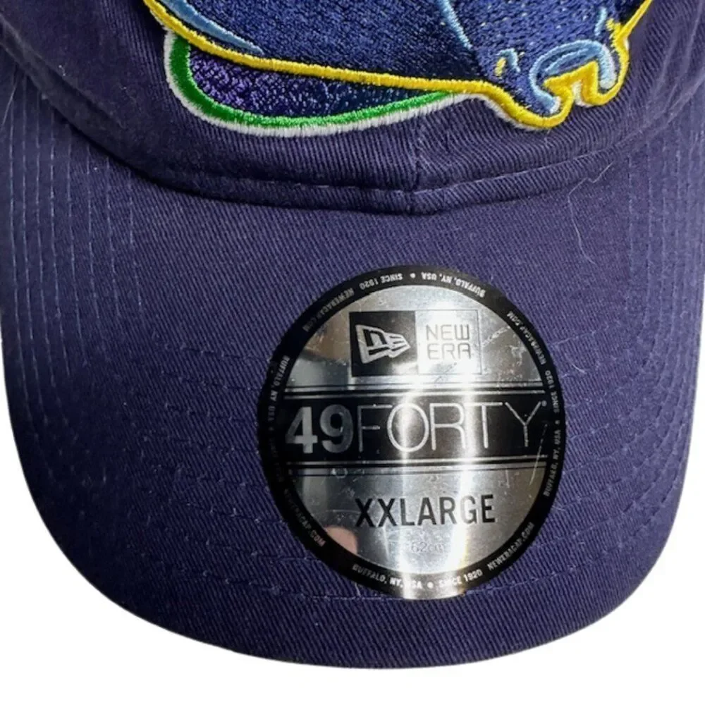 New Era Tampa Bay Devil Rays‎ Logo Ball Cap Size XXL (New with Tags)